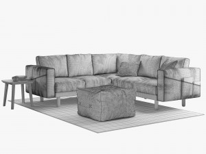 ikea norsborg corner sofa 3D मॉडल