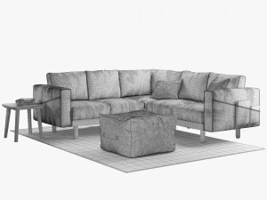 ikea norsborg corner sofa 3D Model