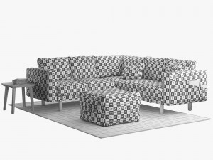 ikea norsborg corner sofa 3D मॉडल