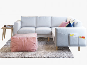 ikea norsborg corner sofa 3D मॉडल