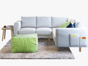 ikea norsborg corner sofa 3D मॉडल