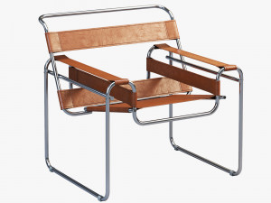 wassily chair by marcel breuer 4 options Modelo 3D