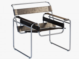 wassily chair by marcel breuer 4 options Modelo 3D