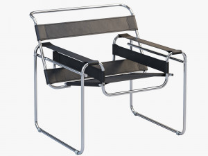 wassily chair by marcel breuer 4 options Modelo 3D