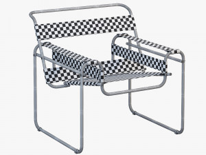 wassily chair by marcel breuer 4 options Modelo 3D