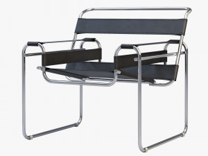 wassily chair by marcel breuer 4 options Modelo 3D