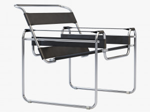 wassily chair by marcel breuer 4 options Modelo 3D