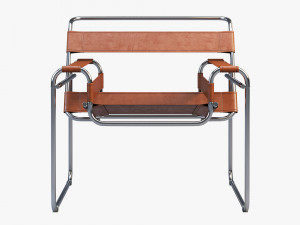 wassily chair by marcel breuer 4 options Modelo 3D