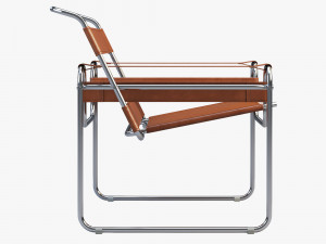 wassily chair by marcel breuer 4 options Modelo 3D