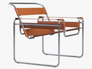wassily chair by marcel breuer 4 options Modelo 3D