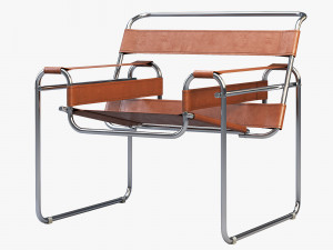wassily chair by marcel breuer 4 options Modelo 3D