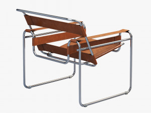 wassily chair by marcel breuer 4 options Modelo 3D