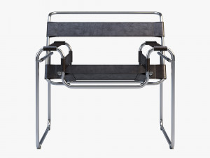 wassily chair by marcel breuer 4 options Modelo 3D