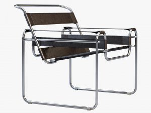 wassily chair by marcel breuer 4 options Modelo 3D