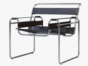 wassily chair by marcel breuer 4 options Modelo 3D