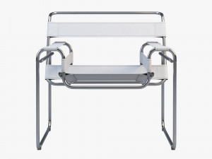 wassily chair by marcel breuer 4 options Modelo 3D