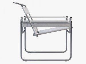 wassily chair by marcel breuer 4 options Modelo 3D