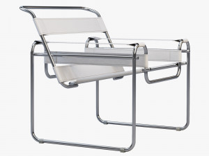 wassily chair by marcel breuer 4 options Modelo 3D
