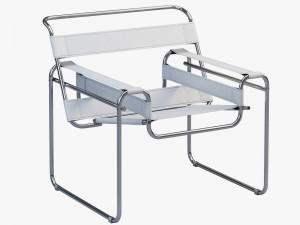 wassily chair by marcel breuer 4 options Modelo 3D