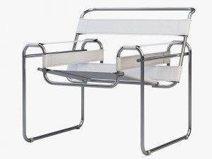 wassily chair by marcel breuer 4 options Modelo 3D