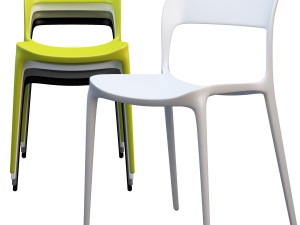 bontempi gipsy dining chair model 3D Model