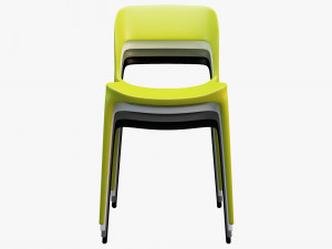 bontempi gipsy dining chair model Model 3D