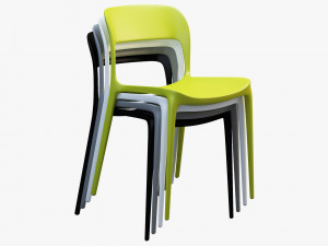 bontempi gipsy dining chair model Model 3D