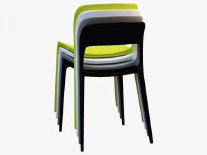 bontempi gipsy dining chair model Model 3D
