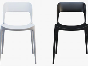 bontempi gipsy dining chair model 3D Model