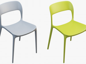 bontempi gipsy dining chair model Model 3D