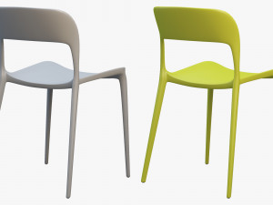 bontempi gipsy dining chair model Model 3D