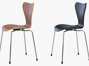 fritz hansen series 7 chair 3D Model