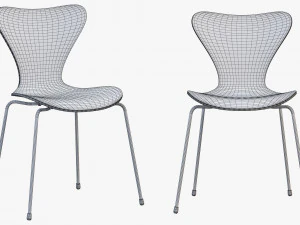 fritz hansen series 7 chair 3D Model