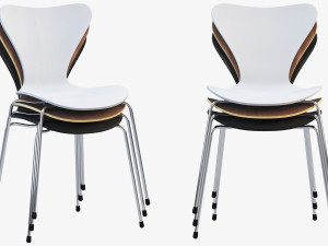 fritz hansen series 7 chair 3D Model