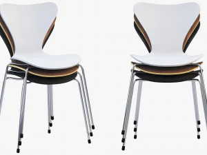 fritz hansen series 7 chair 3D Model