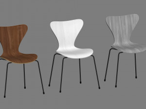 fritz hansen series 7 chair 3D Model