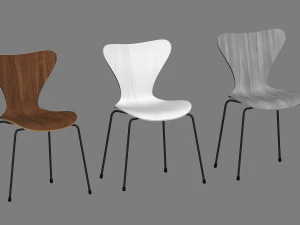 fritz hansen series 7 chair 3D Model
