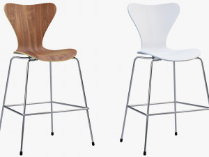 fritz hansen series 7 counter stool 3Dモデル