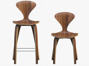norman cherner chairs Modelo 3D
