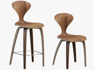 norman cherner chairs Modelo 3D