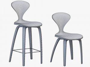 norman cherner chairs Modelo 3D