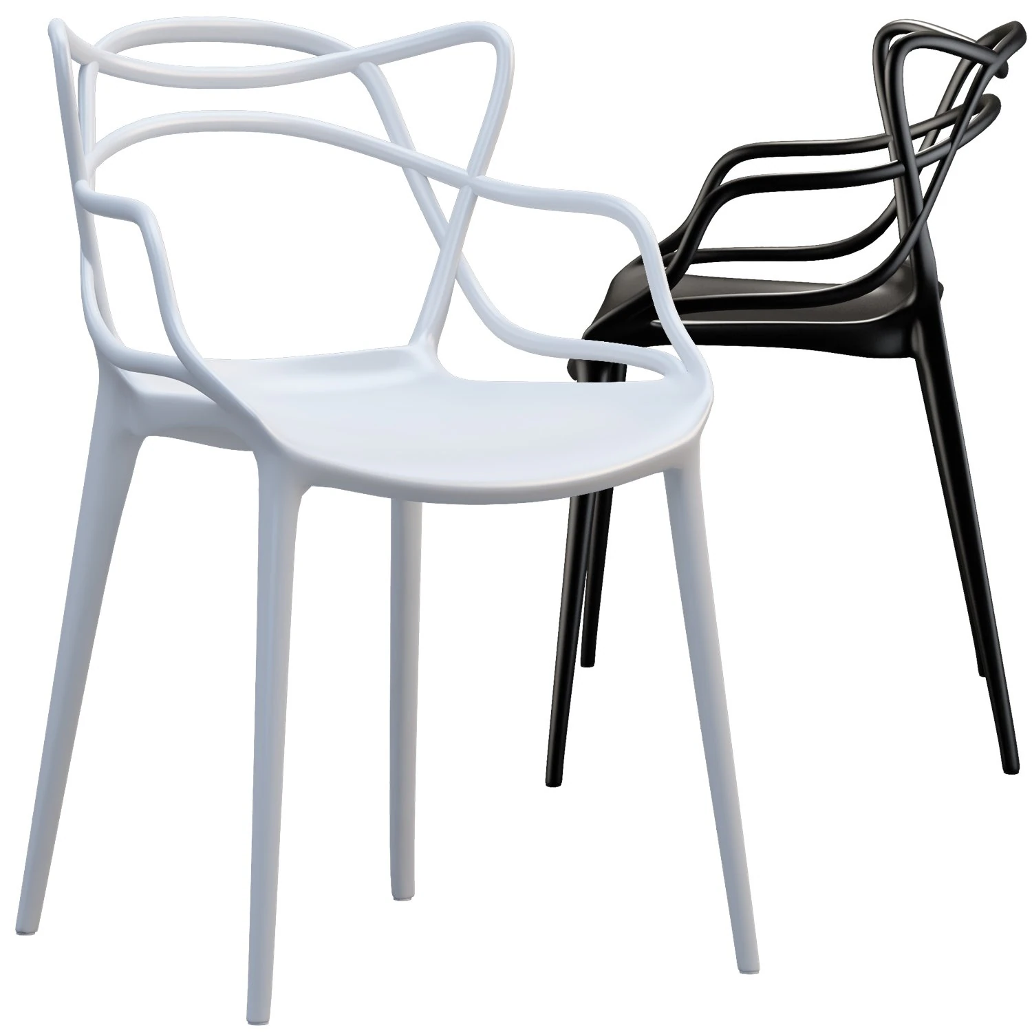 kartell masters chair 3D Model .c4d .max .obj .3ds .fbx .stl .blend