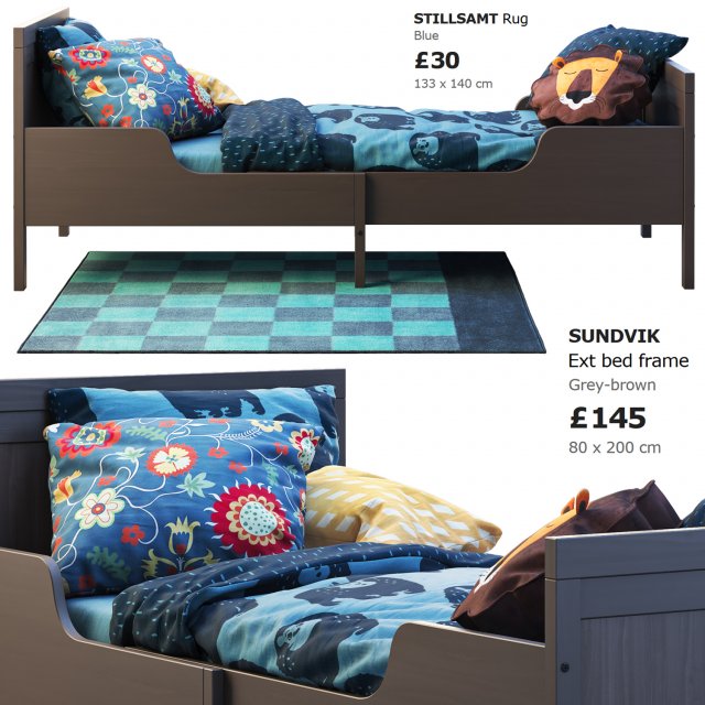 ikea sundvik bed 1 3D Model .c4d .max .obj .3ds .fbx .stl .blend 