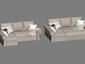 ikea backabro 2 2 sofas 3D Model