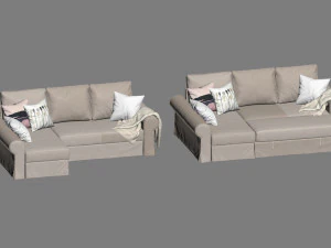 ikea backabro 2 2 sofas 3D Model