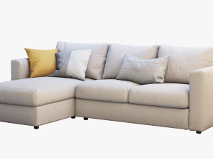 ikea vimle 2 options 3D Model