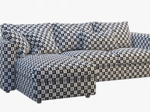 ikea vimle 2 options 3D Model
