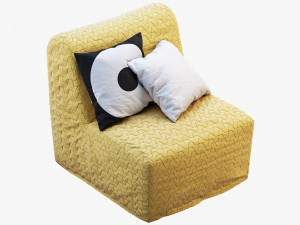 ikea lycksele chair-bed 3D मॉडल