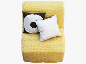 ikea lycksele chair-bed 3D मॉडल