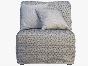 ikea lycksele chair-bed 3D मॉडल